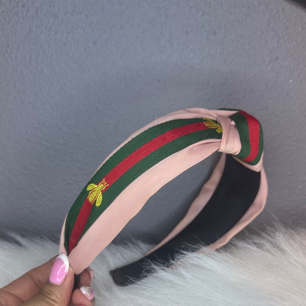 Stylish Pink and Green Headband